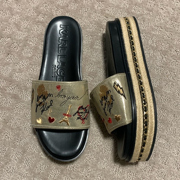 Karl Lagerfeld Shoes - Paris Platform Slides